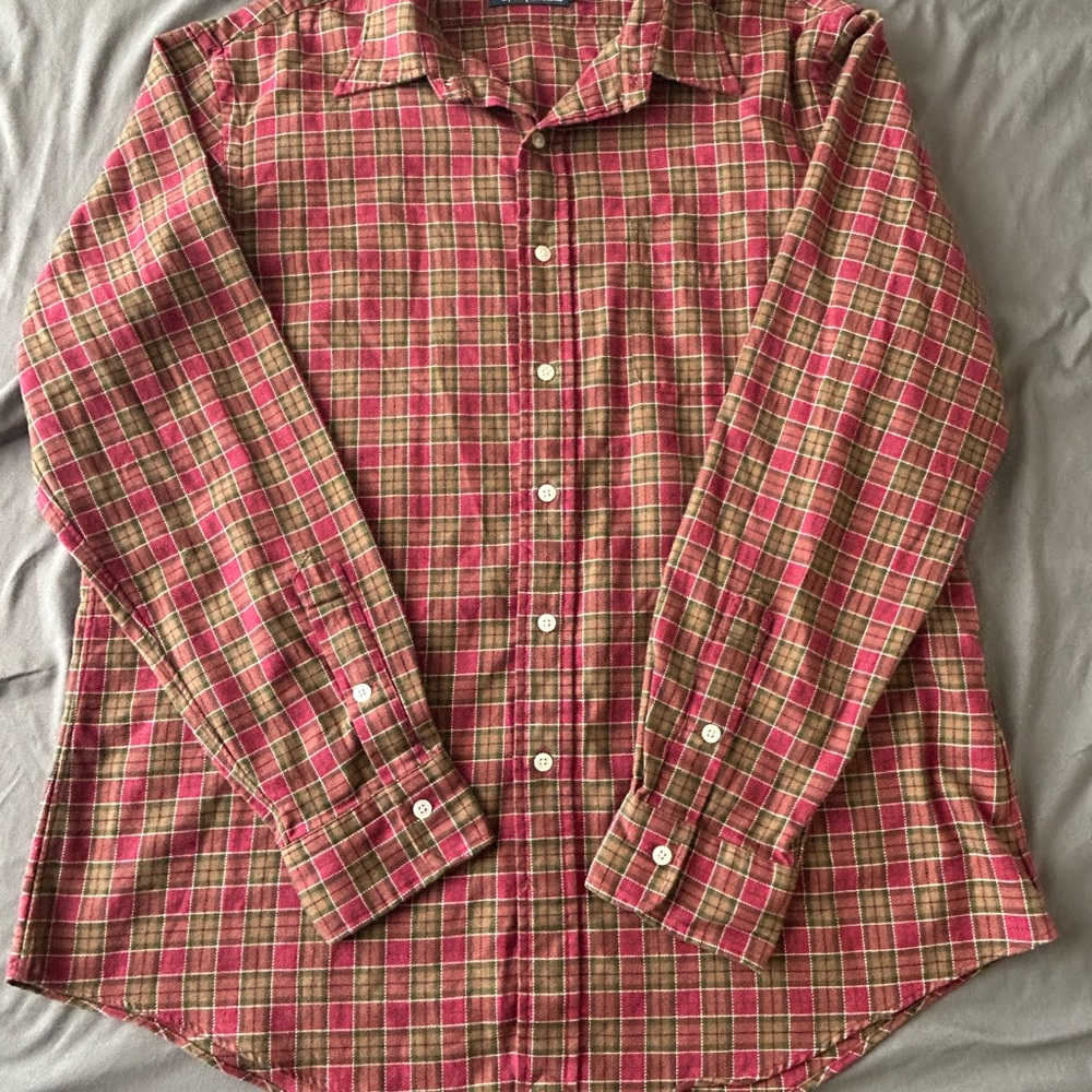 Polo Ralph Lauren Men’s XL Plaid Flannel Shirt - Red and Green